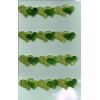 Green Glitter Hearts
